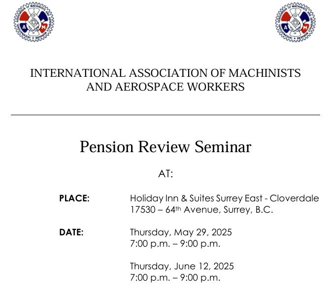Pension seminar & Review